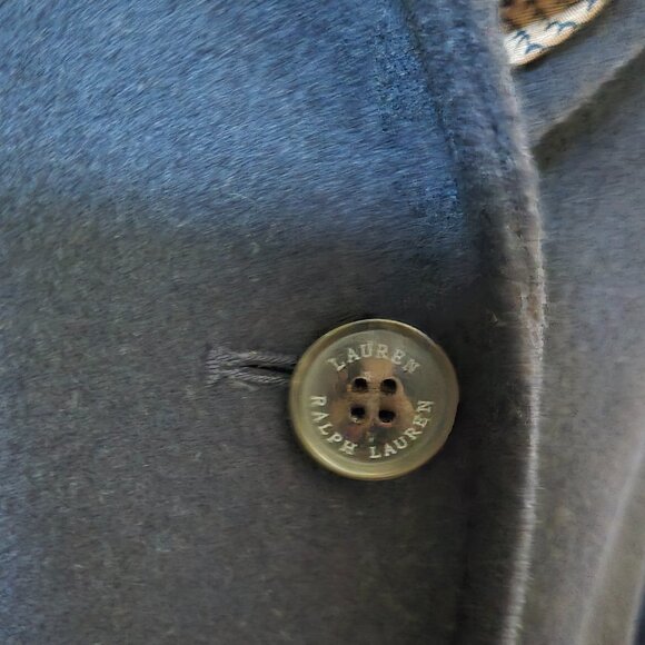 Ralph Lauren Black Label NWT Wool Blend  Regal Navy Reefer Coat - Picture 5 of 13